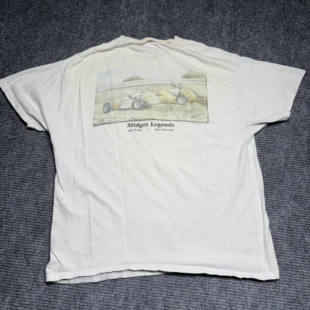 Racing Midget Legends‎ Bob Wente Bob Tattersall Racing T Shirt Mens XL